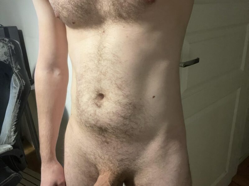 Hairy hunk with a hard cock