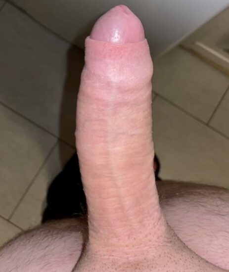 Smooth shaved hard dick