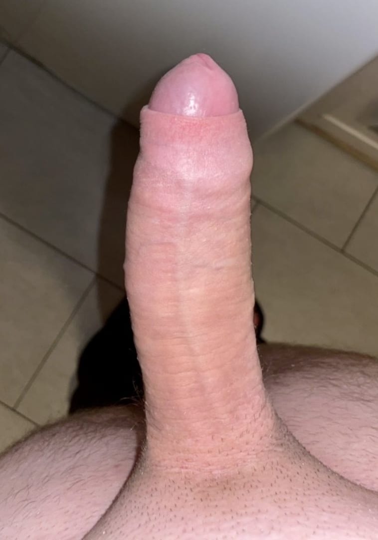 Smooth shaved hard dick